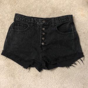 Off black Hollister shorts with button up front.
